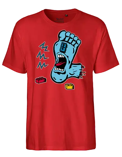 Skater Foot! - addams family, play - Fairtrade T-Shirt