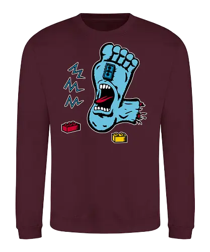 Skater Foot! - addams family, play - Sweatshirt