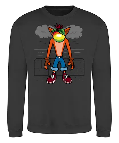 Surrealist bandicoot! - crash, apple - Sweatshirt