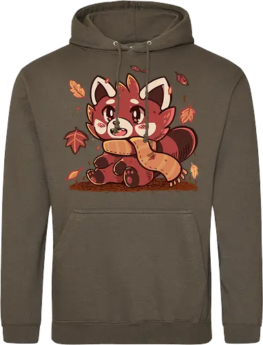 Fallen Leaves Red Panda
