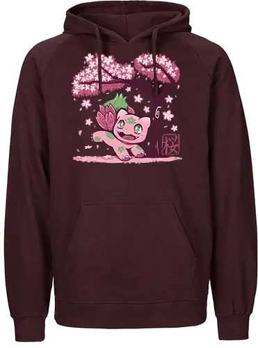 Spring Bulb - pocket, monster, gaming, starter, sakura - Fairtrade Hoodie