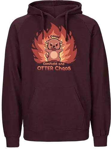 OTTER Chaos - otter, chaos, cute, süß - Fairtrade Hoodie