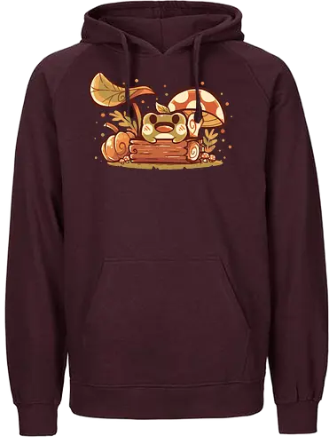 Fall Frog - Frog, Frosch, fall, herbst, autumn - Fairtrade Hoodie
