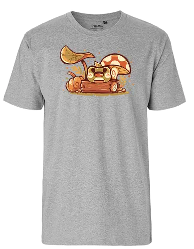 Fall Frog - Frog, Frosch, fall, herbst, autumn - Fairtrade T-Shirt