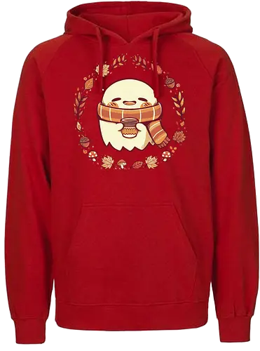Ghostly Fall Vibes - ghost, geist, fall, autumn - Fairtrade Hoodie