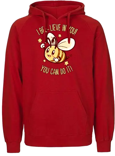 Bee Lieve in Yourself - bee, Biene, positive - Fairtrade Hoodie