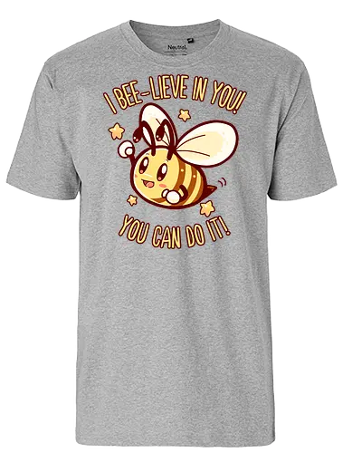 Bee Lieve in Yourself - bee, Biene, positive - Fairtrade T-Shirt