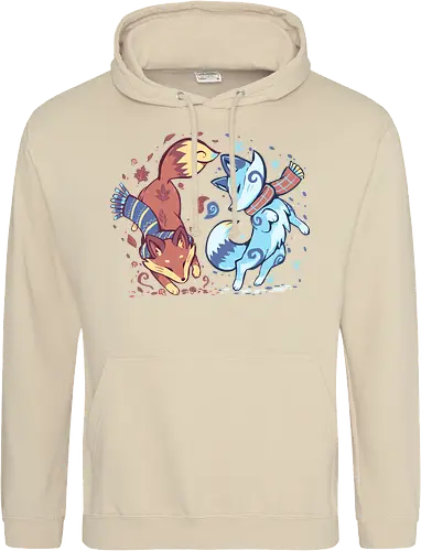 Autumn and Snow Fox