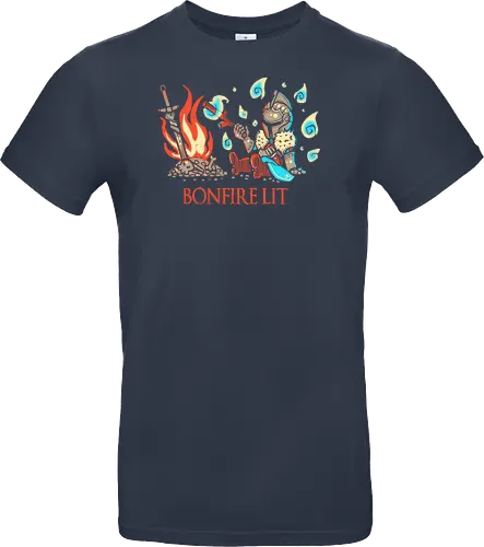 Cute Lit by the Bonfire
