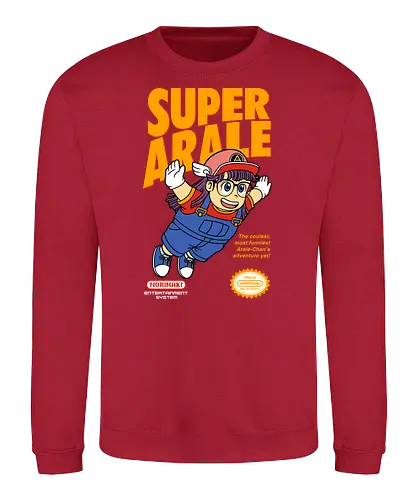Super Android Girl - anime, manga, Dr.Slump, arale, mashup - Sweatshirt