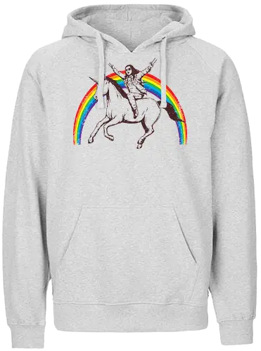 Savage Unicorn Ride - unicorn, einhorn, x, comic, film, mashup - Fairtrade Hoodie