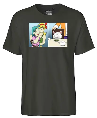 Girl Yelling at cat - meme, Girl yelling at cat, mashup, anime, manga - Fairtrade T-Shirt