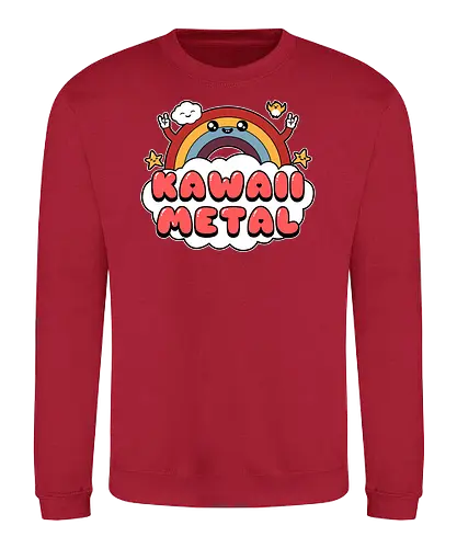 Kawaii Metal - metal, kawaii, music, cloud, cute - Sweatshirt