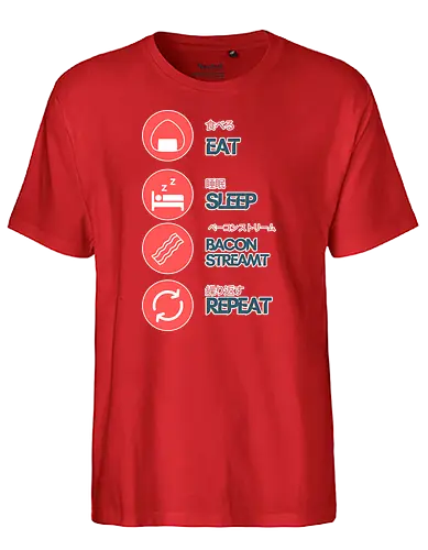 Daily Schedule - twitch, strmer - Fairtrade T-Shirt