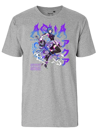 Bacon Zack - Entschlossenheit Aqua - aqua, twitch, strmer - Fairtrade T-Shirt