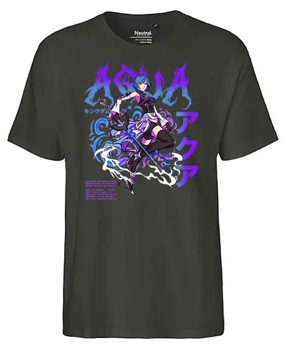 Bacon Zack - Entschlossenheit Aqua - aqua, twitch, strmer - Fairtrade T-Shirt