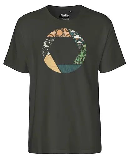 Capture Nature - aperture, photo, nature, adventure - Fairtrade T-Shirt