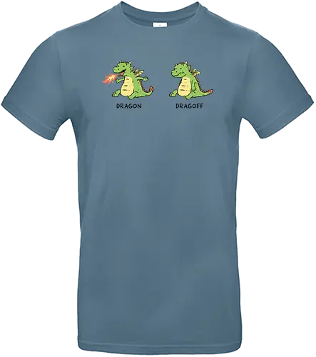 On and Off - dragon, cute, pun - Standard T-Shirt