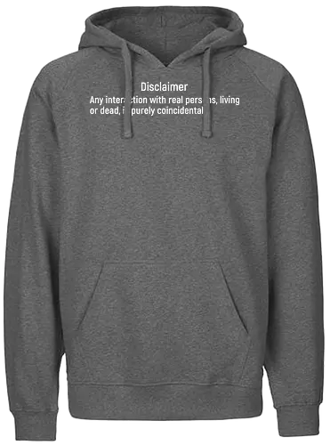 Introvert Disclaimer - disclaimer, Introvert - Fairtrade Hoodie