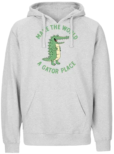 A Gator Place - Alligator, pun, See you later - Fairtrade Hoodie