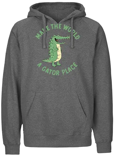 A Gator Place - Alligator, pun, See you later - Fairtrade Hoodie