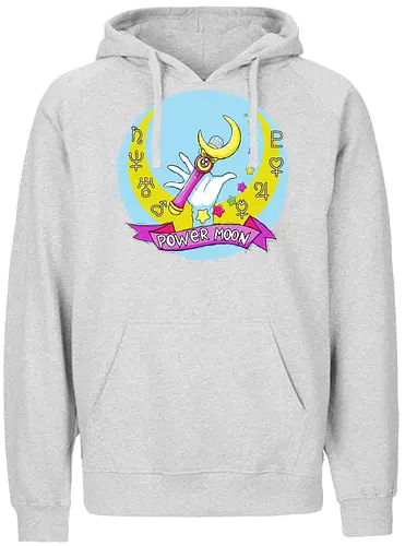 Power moon - anime, manga, sailor, moon, power - Fairtrade Hoodie