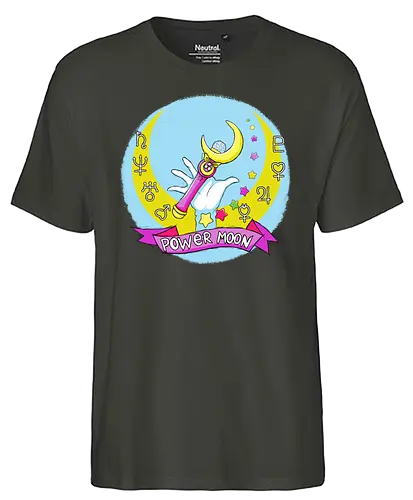 Power moon - anime, manga, sailor, moon, power - Fairtrade T-Shirt