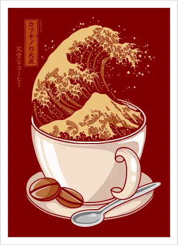 The Great Wave of Cappuccino