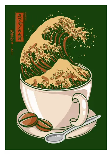 The Great Wave of Cappuccino
