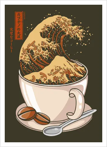 The Great Wave of Cappuccino