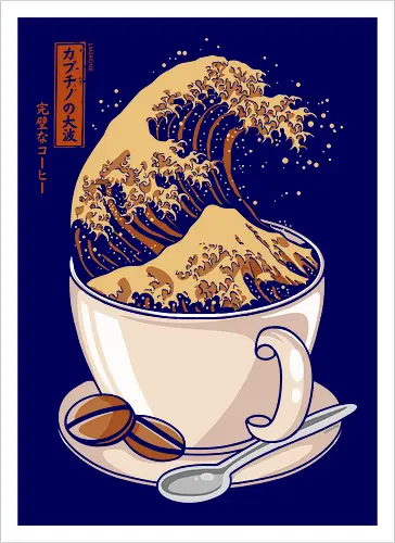 The Great Wave of Cappuccino