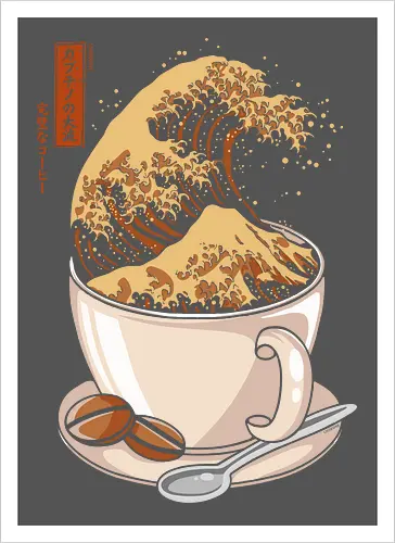 The Great Wave of Cappuccino