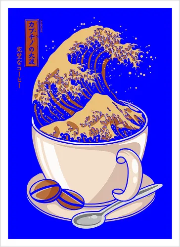 The Great Wave of Cappuccino