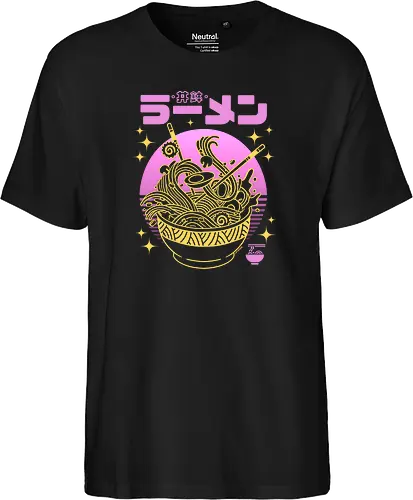 Neon sunset ramen bowl
