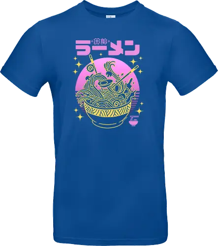 Neon sunset ramen bowl
