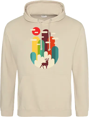 Mountains Deer Minimalist