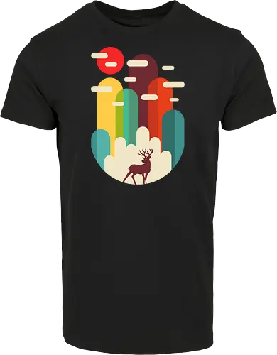 Mountains Deer Minimalist