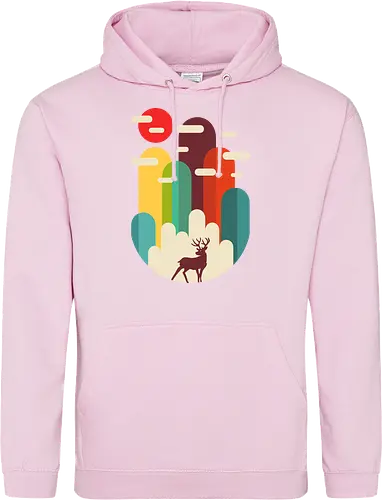 Mountains Deer Minimalist