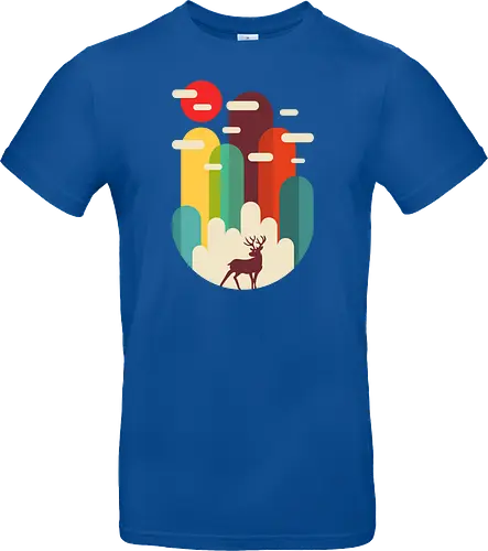 Mountains Deer Minimalist