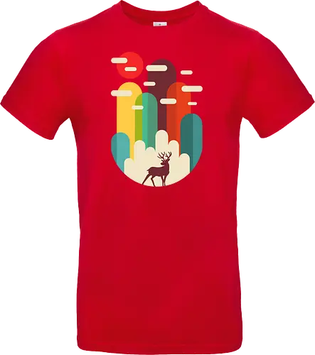 Mountains Deer Minimalist