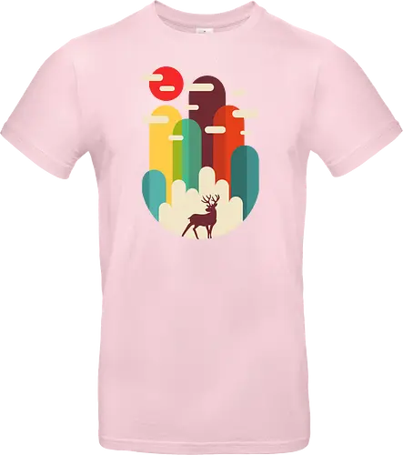 Mountains Deer Minimalist
