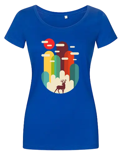 Mountains Deer Minimalist