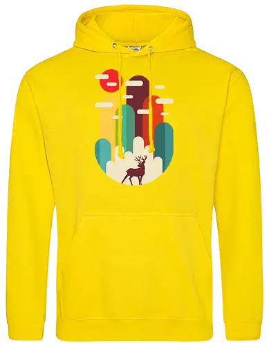 Mountains Deer Minimalist