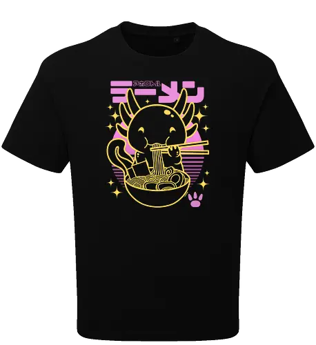 Axolotl ramen sunset neon