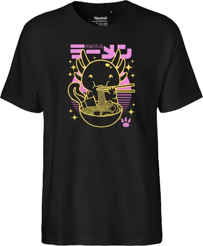 Axolotl ramen sunset neon