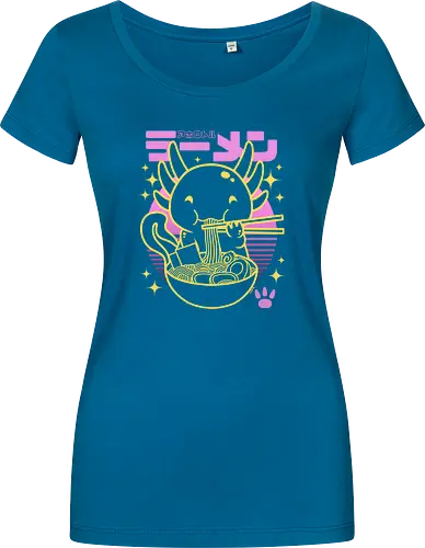 Axolotl ramen sunset neon