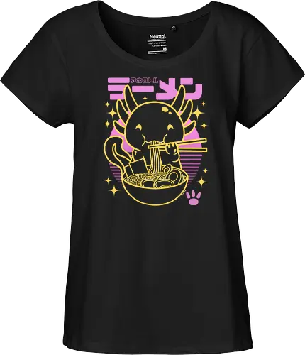 Axolotl ramen sunset neon