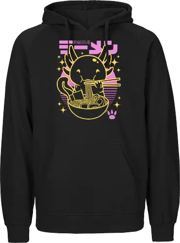 Axolotl ramen sunset neon