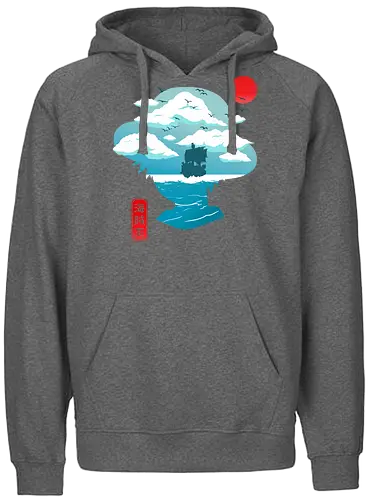 Nice day to sail - piece, pirate, Straw hat - Fairtrade Hoodie