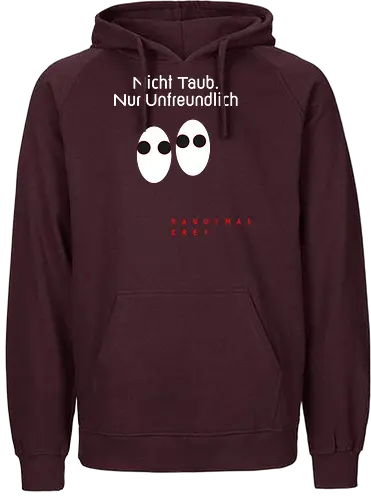 Nicht Taub Nur Unfreundlich Dunkel - Fairtrade Hoodie